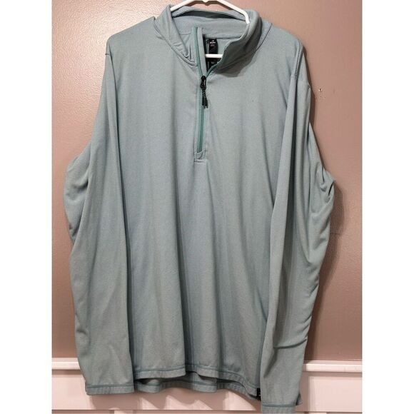 NWOT Glyder Striped 1/4 Zip Up Tahoe AirFlex Long Sleeve Shirt Men's XL - Picture 3 of 13